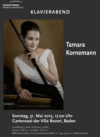 Фортепианный концерт. Тамара Корнеманн (Баден)