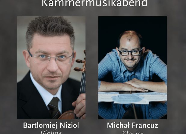 Вечер камерной музыки. Бартоломей Нициоль, скрипка, Михаль Француз, фортепиано