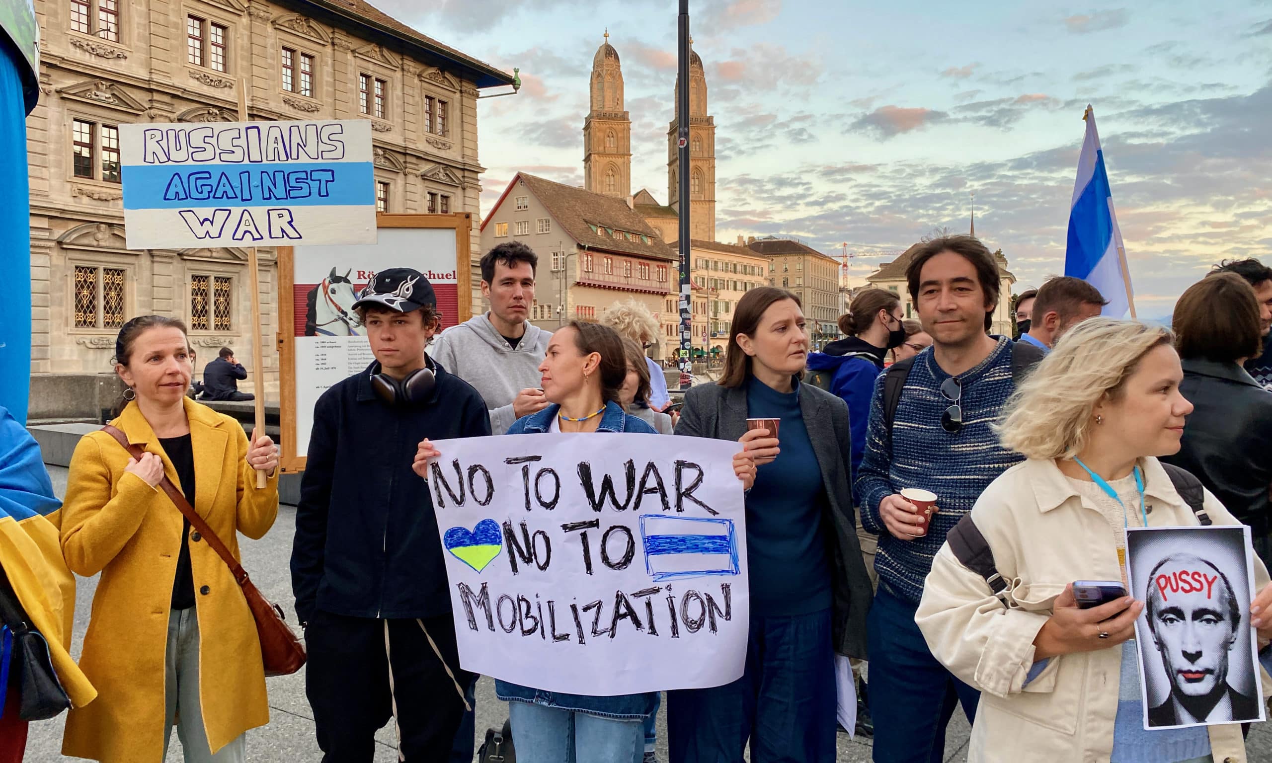 Люди в России имеют право на жизнь и свободу, как и жители любой страны. Цюрих, 21 сентября 2022 г. (© forall.swiss)