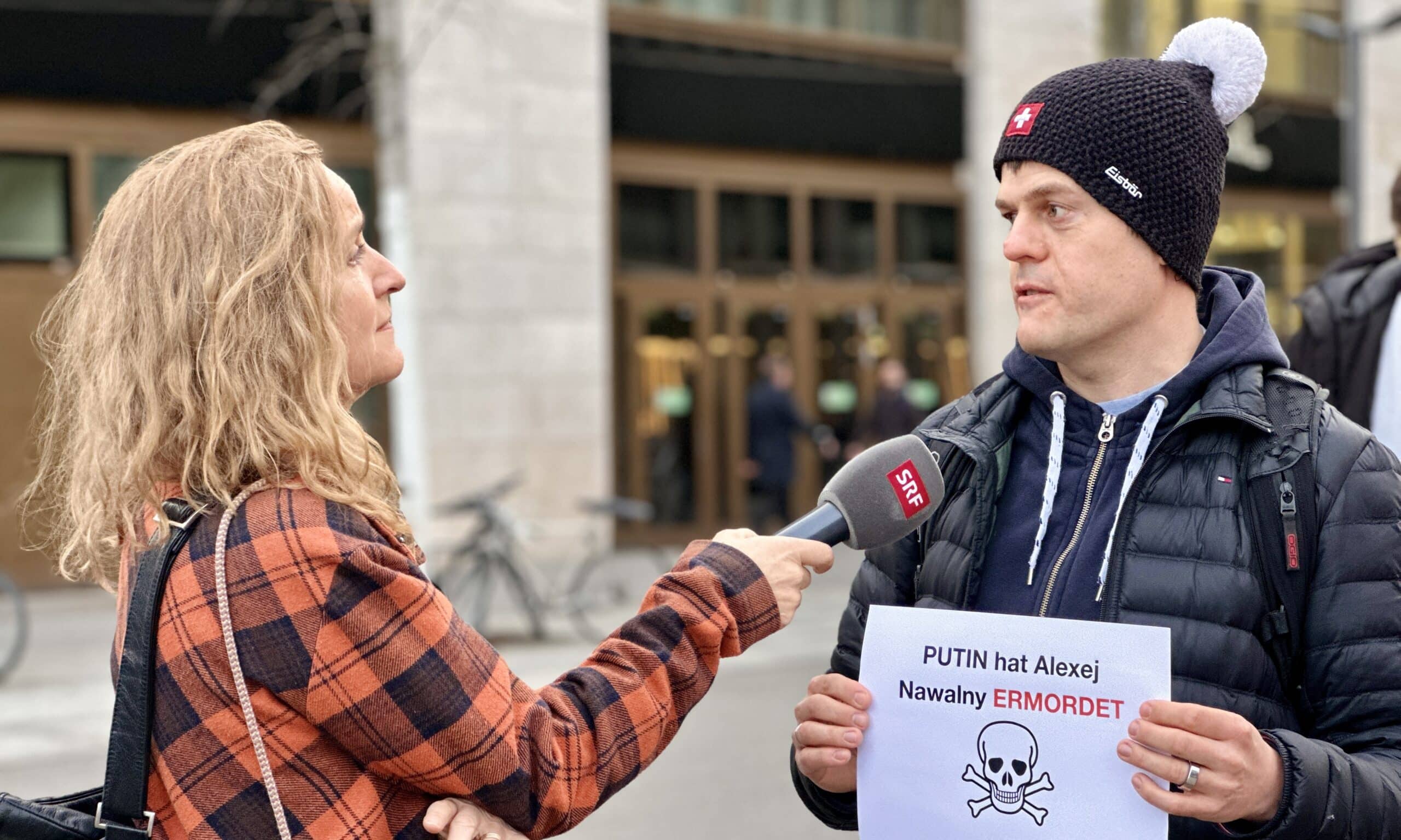 Митинг памяти Алексея Навального в Цюрихе. 16 февраля 2024 г. (© forall.swiss)