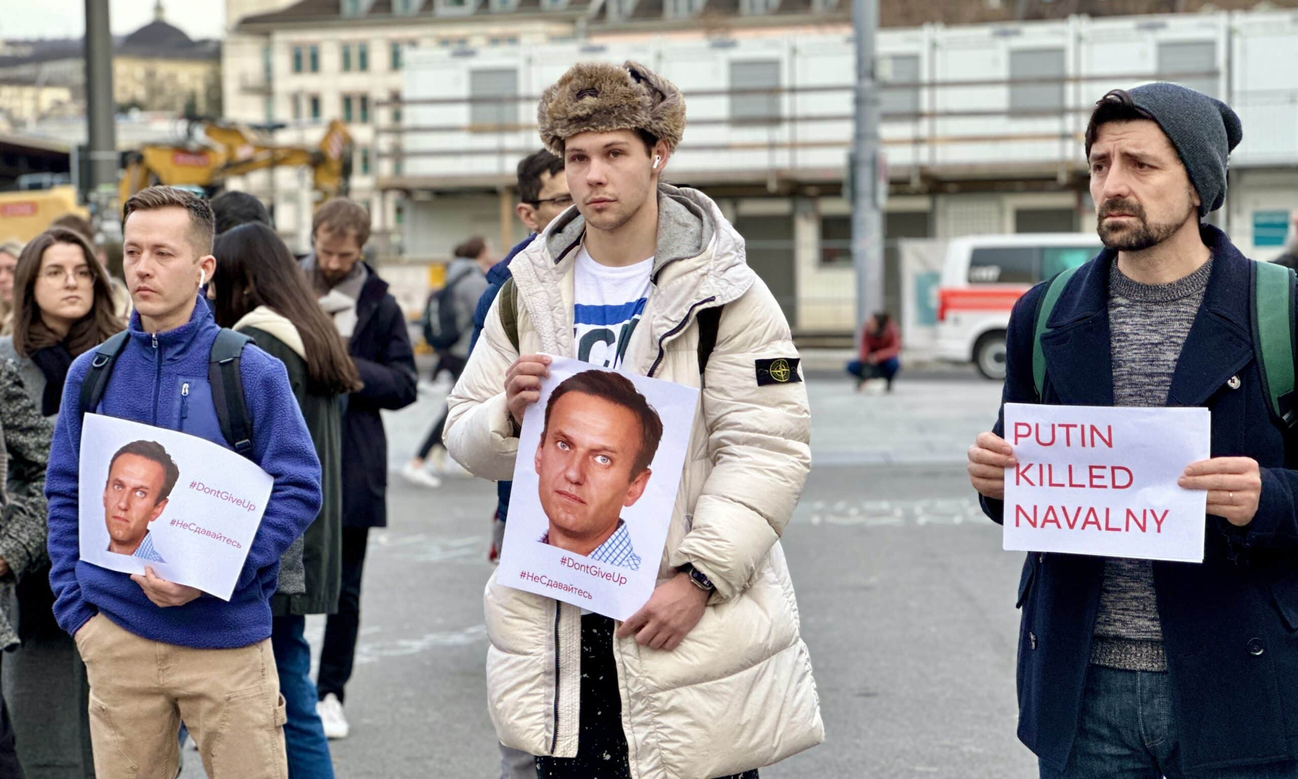 Митинг памяти Алексея Навального в Цюрихе. 16 февраля 2024 г. (© forall.swiss)