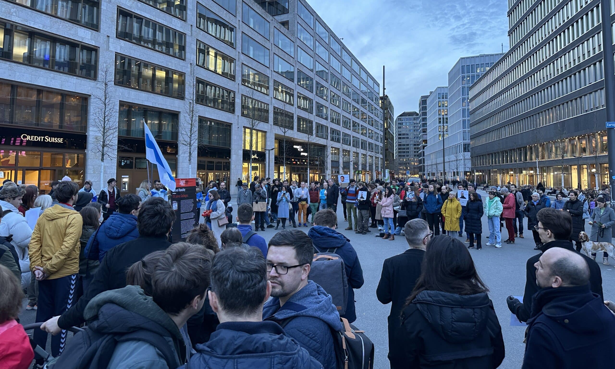 Митинг памяти Алексея Навального в Цюрихе. 16 февраля 2024 г. (© forall.swiss)