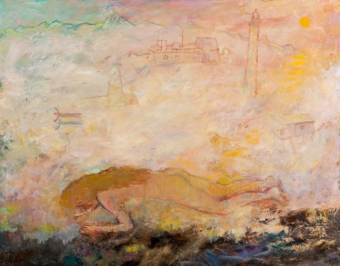 Сергей Маслов. «Влюбленная в степи», 1992 г. (© Aspan Gallery)