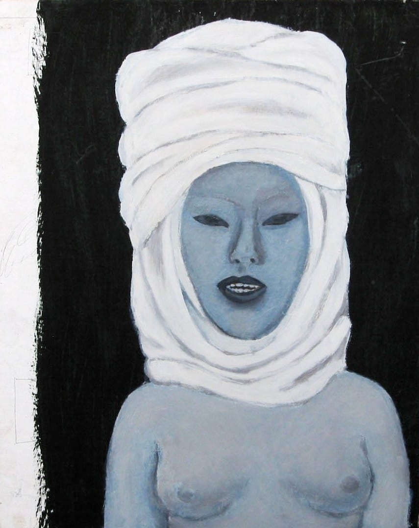 Сергей Маслов. «Без названия» («Девушка в кимешеке»). (© Aspan Gallery)