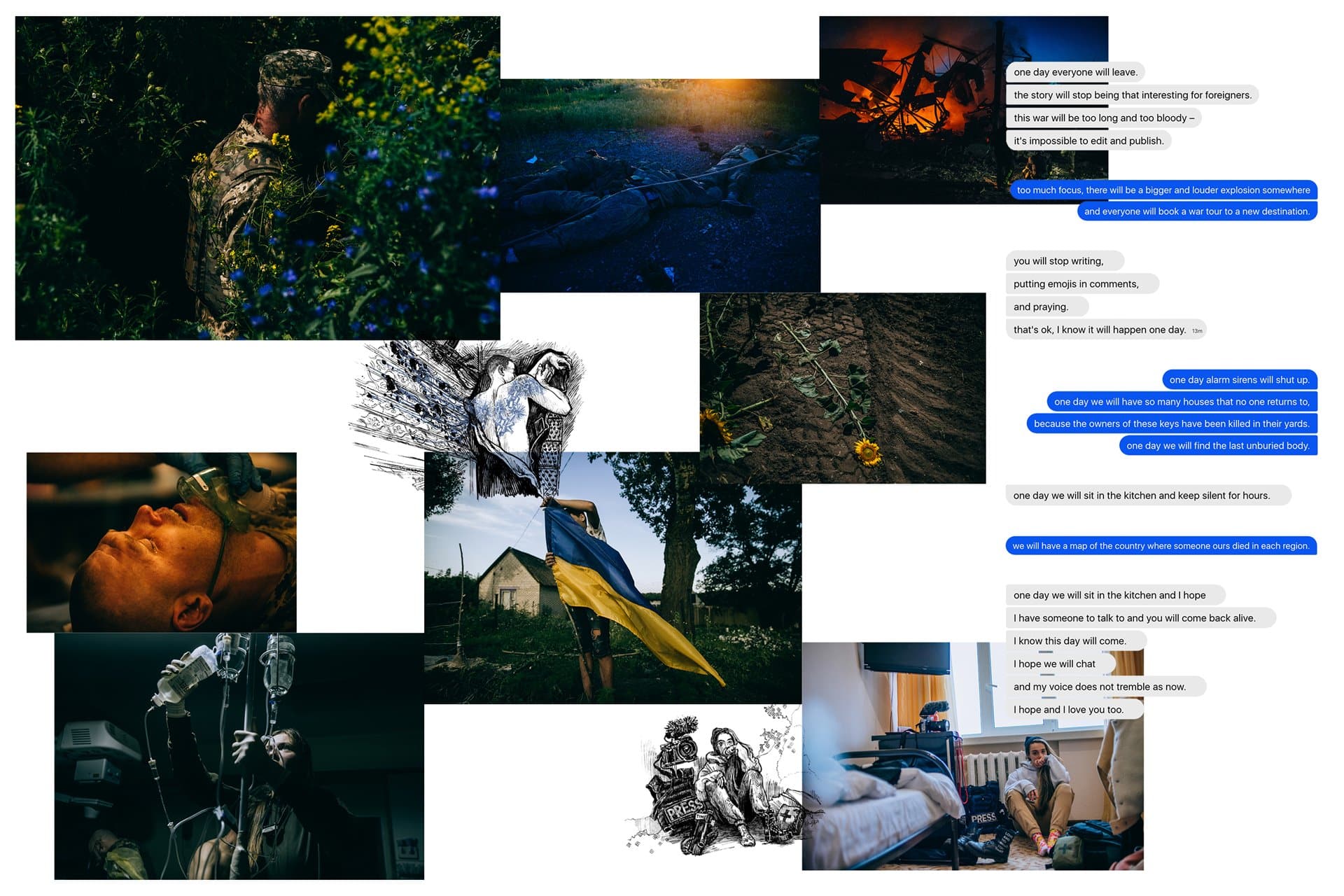 Проект украинской фотокорреспондентки «Война – это личное» объединил фото, стихи, аудиоклипы, музыку. World Press Photo 24. (© Юлия Кочетова)