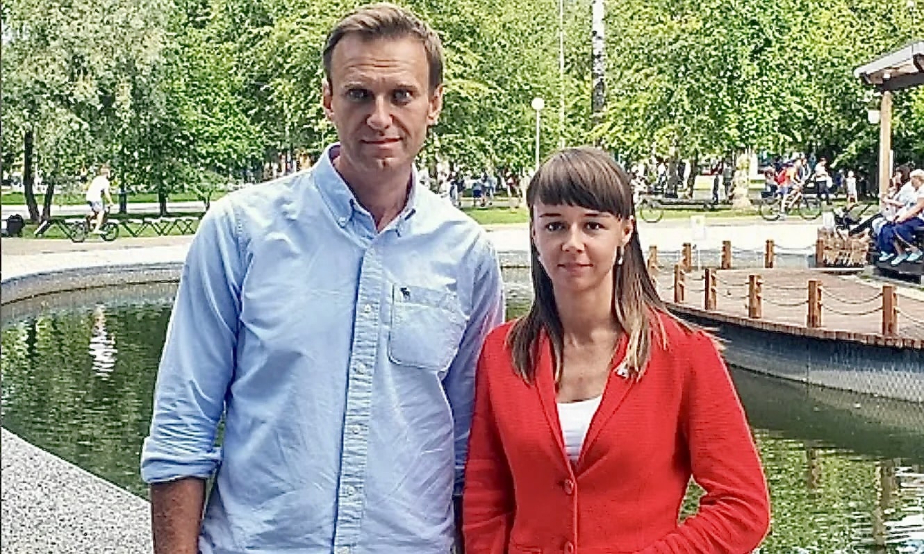 Ксения Фадеева и Алексей Навальный в Томске. Август 2020 г. (Личный архив)