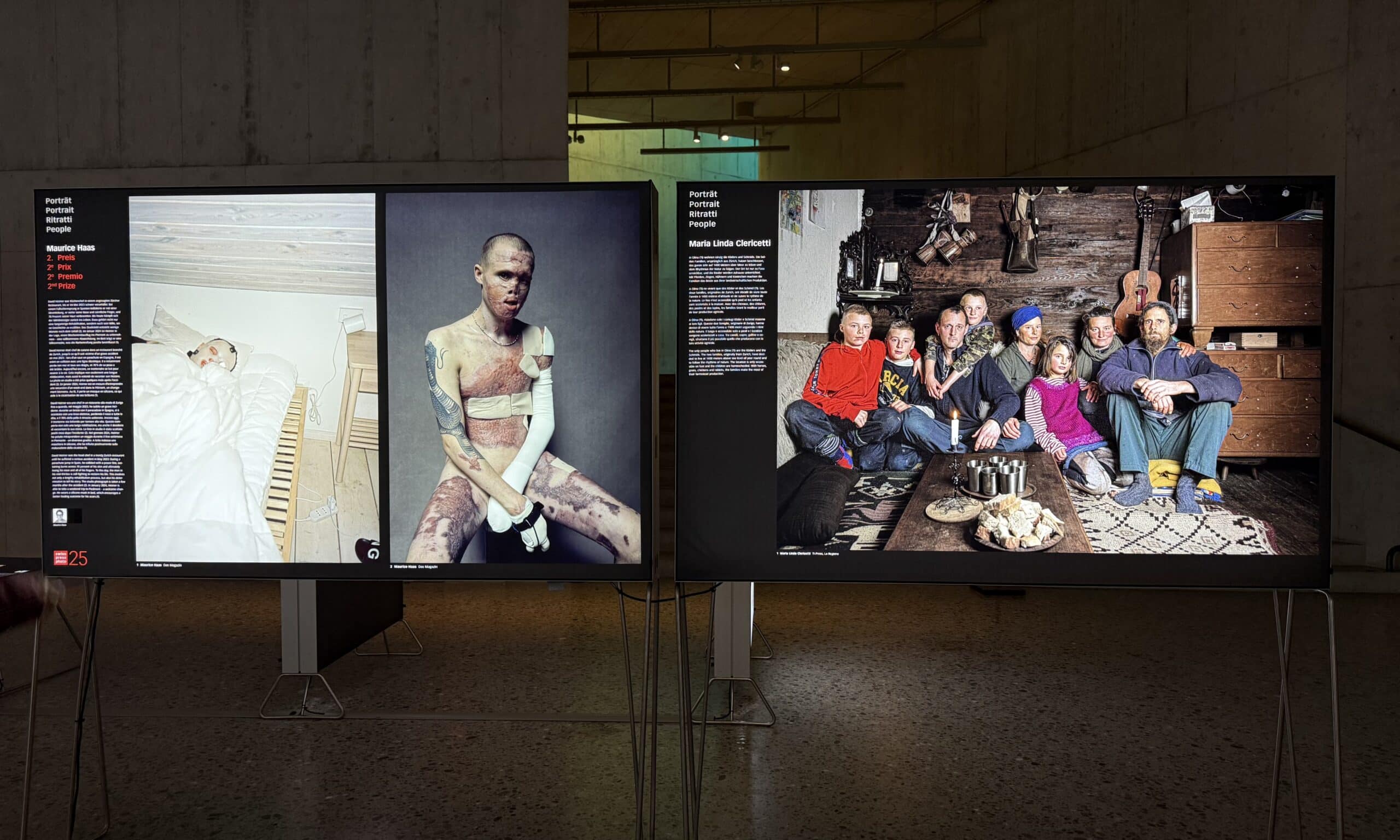 Вид на выставку Swiss Press Photo 2025. Национальный музей в Цюрихе, 14 мая 2025 г. (© forall.swiss)