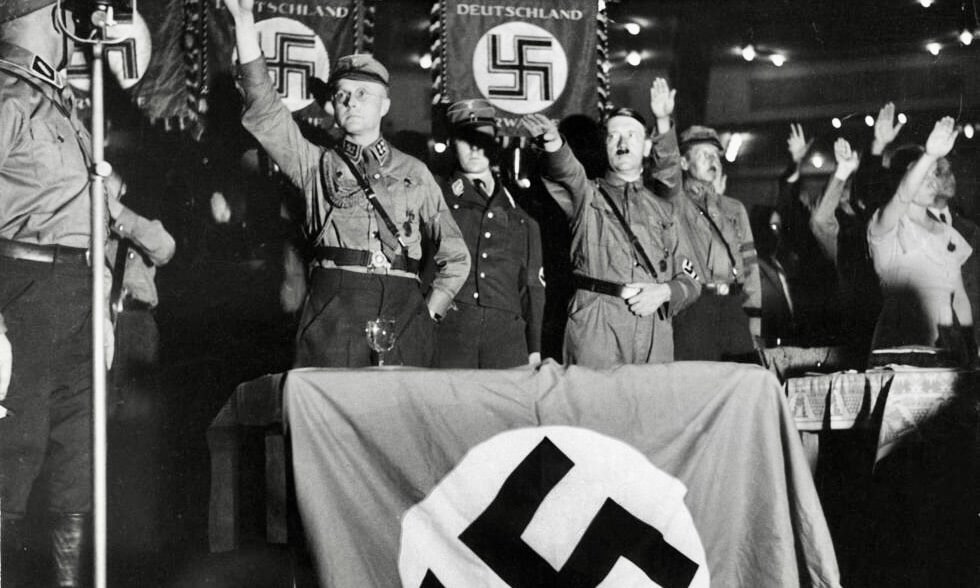 Адольф Гитлер на партийном митинге 13 сентября 1932 г. Photo: Associated Press