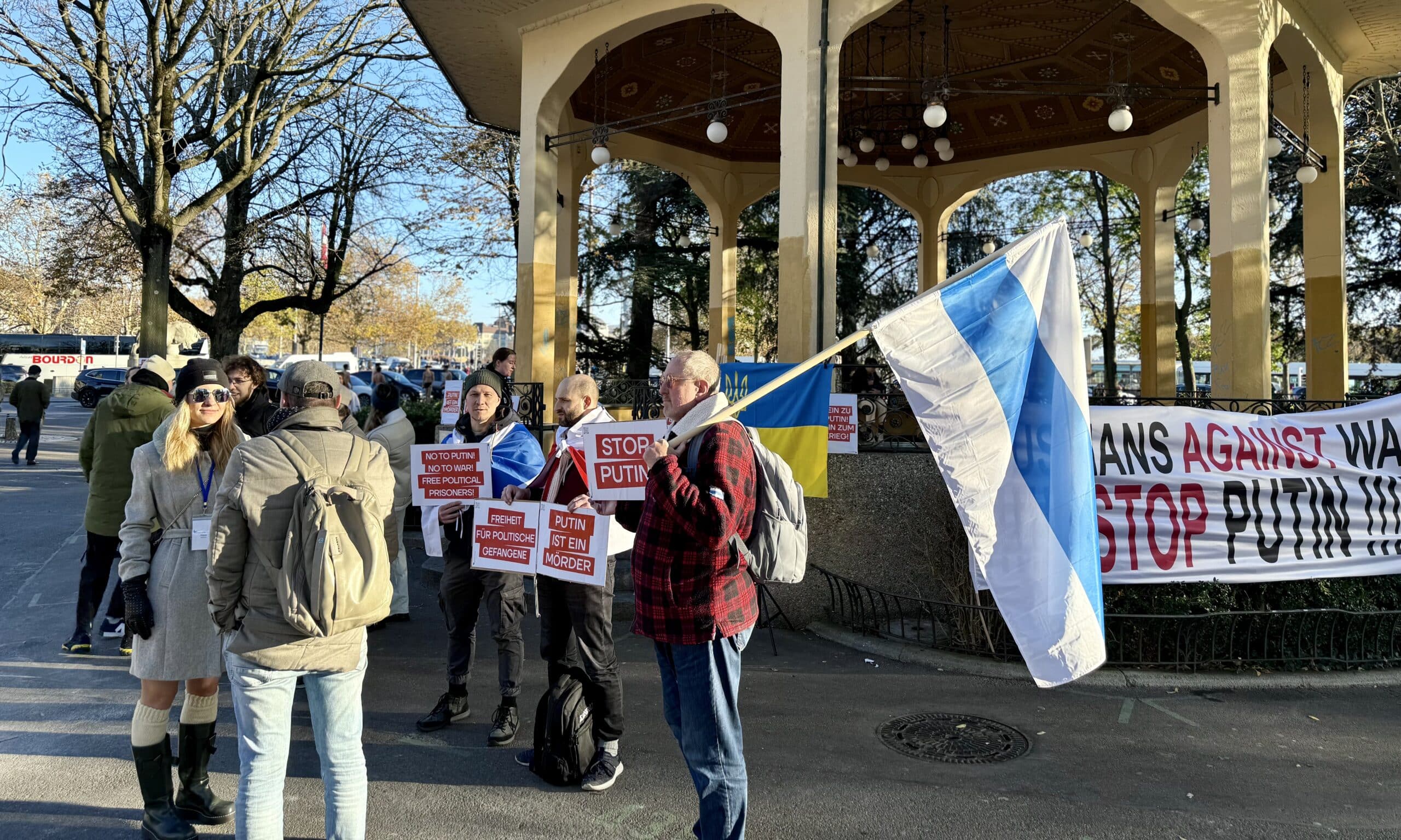 Митинг в Цюрихе в третью годовщину войны России против Украины. 24 февраля 2025 г. (© forall.swiss)