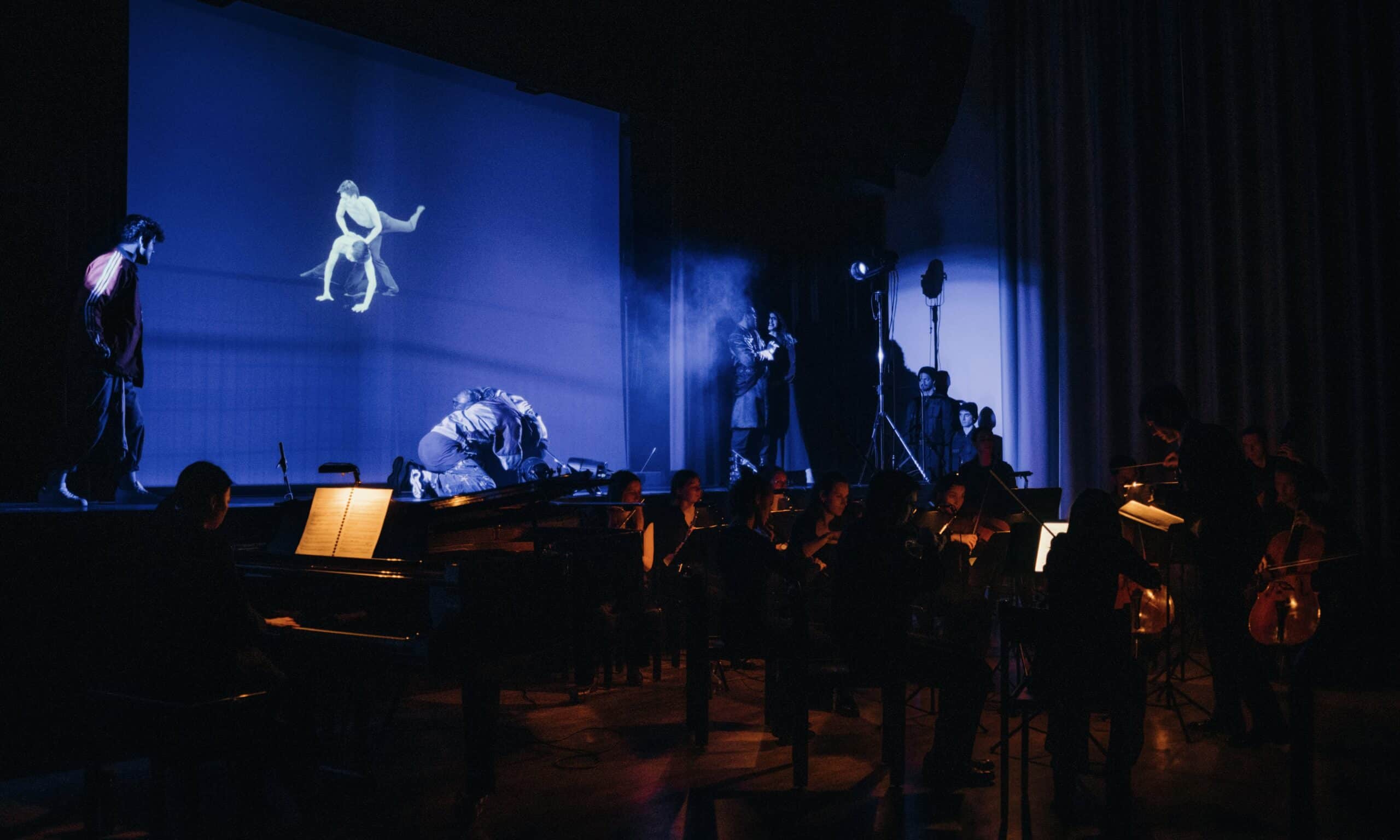 A new opera – a tale of spiritual uprising, self-sacrifice, a fatal attraction to danger, and the ecstasy of redemption. A story centuries old, yet as vital today as it was two millennia ago. Volkshaus, Biel, April 2023. (© Maria Tkachuk)