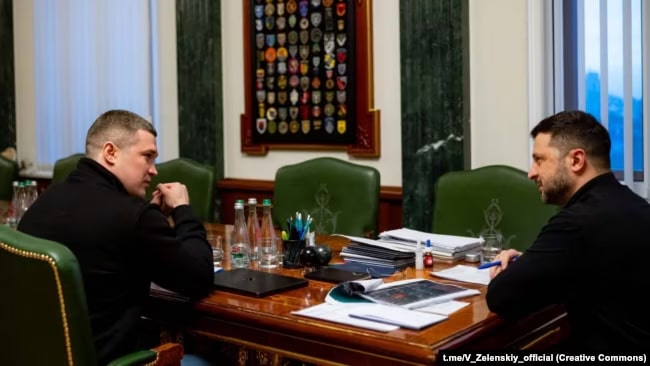 Михаил Федоров на встрече с президентом Украины Владимиром Зеленским (t.me/V_Zelenskiy_official / Creative Commons)