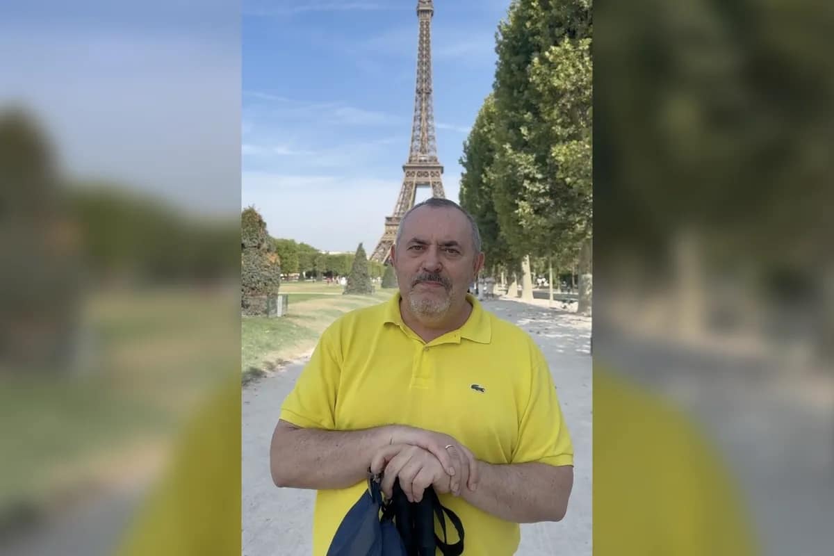 63-летний российский политический деятель Борис Надеждин в Париже, 3 августа 2026 г. Адаптировано (telegrm Надеждин@)