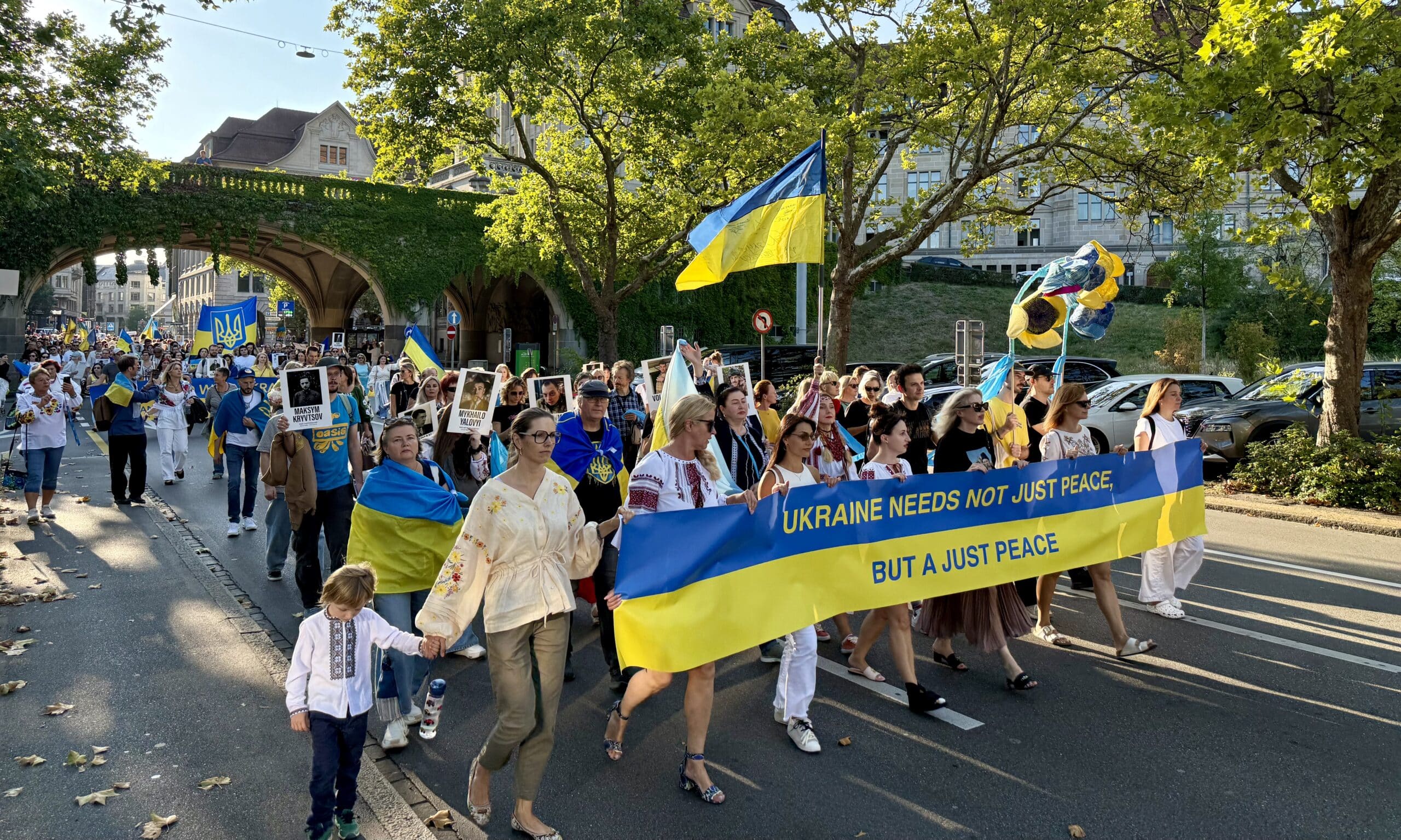 День Независимости Украины объединил людей как проявление солидарности с Украиной. Цюрих, 24 августа 2026 г. (© forall.swiss)