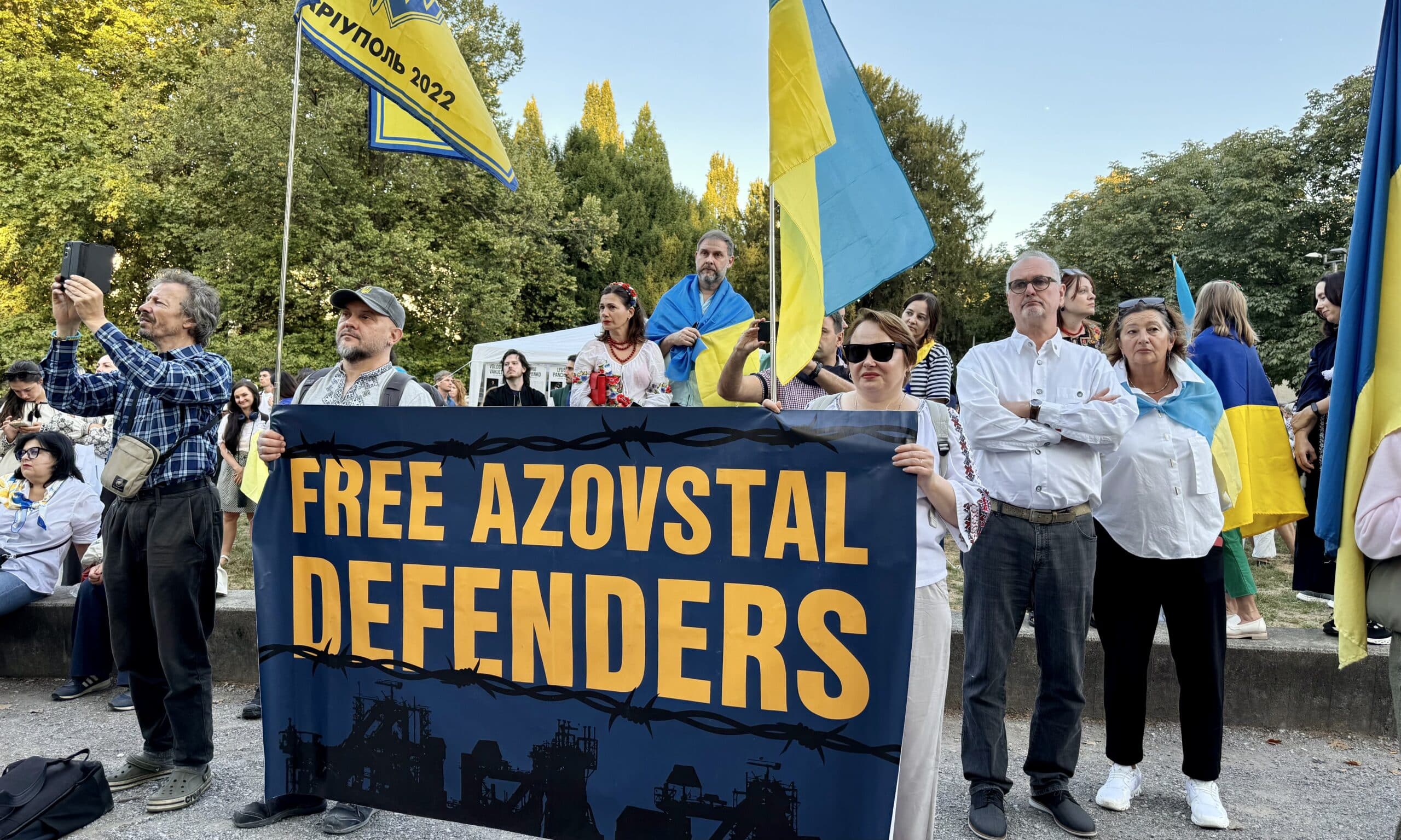 День Независимости Украины объединил людей как проявление солидарности с Украиной. Цюрих, 24 августа 2026 г. (© forall.swiss)